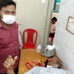 माजन मोड़ के पास अज्ञात वाहन की टक्कर, युवक घायल