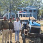 रेत माफियाओं पर सरई पुलिस की बड़ी कार्रवाई, 5 लाख से अधिक की अवैध रेत सहित ट्रैक्टर-ट्रॉली जब्त