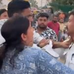 रेल कर्मचारियों, महिलाओ को पुलिस ने पीटा, मचा हंगामा