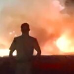 चलती बोलेरो में लगी भीषण आग, तीन लोगों ने कूदकर बचाई जान