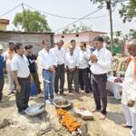 वार्ड क्रमांक 36 में सामुदायिक भवन का भूमि पूजन सम्पन्न