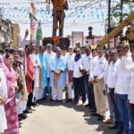 अंबेडकर जयंती पर कांग्रेस कार्यकर्ताओं ने दी श्रद्धांजलि