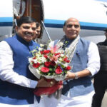 मुख्यमंत्री डॉ. यादव ने की केंद्रीय रक्षा मंत्री श्री राजनाथ सिंह की आत्मीय अगवानी