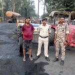 अवैध रेत के परिवहन पर सलिप्त ट्रैक्टर ट्राली को खनिज अमले ने किया जप्त