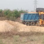 खनिज एवं पुलिस की संयुक्त कार्रवाई में 150 घन मीटर अवैध रेत जप्त