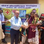 ब्लॉक–बी परियोजना द्वारा ग्राम मुहेर में पोषण आहार वितरण शिविर आयोजित