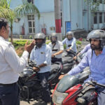 एनसीएल कर्मचारियों को हेलमेट अभियान से किया गया जागरूक, 400 चालकों पर कार्रवाई