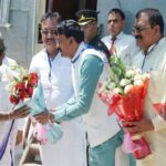 राष्ट्रपति श्रीमती द्रौपदी मुर्मु का पवित्र नगरी ओंकारेश्वर आगमन पर आत्मीय स्वागत