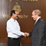 पुलिस महानिदेशक  कैलाश मकवाणा से नीदरलैंड के कॉन्सुल जनरल ने की शिष्टाचार भेंट