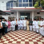 भाजपा युवा मोर्चा जिलाध्यक्ष राजेंद्र सिंह परमार के निवास पर वरिष्ठ नेताओं का हुआ आगमन