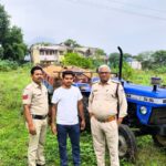 माड़ा पुलिस की कार्रवाई: अवैध रेत परिवहन करते ट्रैक्टर-ट्रॉली जब्त, चालक फरार
