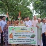 आदर्श ग्राम कंजी में “नवांकुर सखी–हरियाली यात्रा” का आयोजन, पौधरोपण के साथ निकली तिरंगा यात्रा