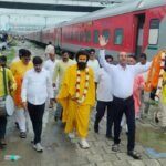 पूज्य संत श्री लवदास जी महाराज का हुआ भव्य आगमन, आज से प्रारंभ होगी शिव महापुराण कथा