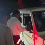 शराब पीकर वाहन चलाने वाले 7 ट्रक चालकों पर यातायात पुलिस की कार्रवाई