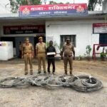 शक्तिनगर पुलिस की बड़ी कार्रवाई, चोरी के कंडक्टर वायर के साथ आरोपी गिरफ्तार