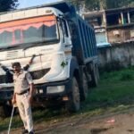 अवैध रेत के परिवहन में संलिप्त वाहन को जब्त कर की गई खनिज विभाग द्वारा कार्रवाई