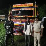 अवैध कबाड़ से लदा मिनी ट्रक जब्त, बरगवां पुलिस की बड़ी कार्रवाई