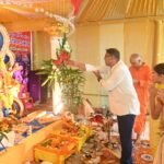 हिंडालको महान में गणेशोत्सव का शुभारंभ, टाउनशिप मंदिर में विधि-विधान से स्थापित हुई गणेश प्रतिमा