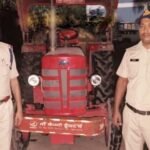 अवैध रेत परिवहन करते बिना नंबर का ट्रैक्टर जब्त