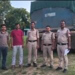 माड़ा पुलिस ने अवैध रेत से लदा हाइवा पकड़ा, चालक गिरफ्तार
