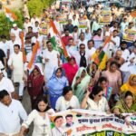ज्ञानेश कुमार के इस्तीफे की मांग, कांग्रेस ने निकाला पैदल मार्च
