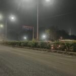 माजन मोड़ से विंध्यनगर तक सड़क निर्माण के चलते लग रहा जाम, विवाद की आशंका