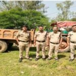सरई पुलिस ने अवैध रेत से लदा बिना नंबर का ट्रैक्टर जब्त किया