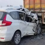पूर्वांचल एक्सप्रेस-वे पर ट्रक में घुसी तेज रफ्तार कार, 3 टेनिस खिलाड़ियों की मौत